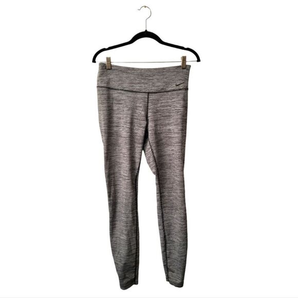 Nike Heathered Grey Dri-Fit Leggings - Picture 1 of 6